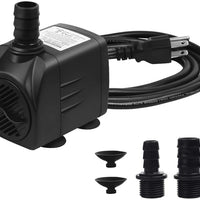 Aquastore 400GPH 25W Submersible Water Pump Ultra Quiet Fountain Water Pump with US Plug,Used as Aquarium Pump,Fountain Pump, Statuary Pump, Pond Pump,Fish Tank Pump, Hydroponic Pump,Waterfall Pump - BESTMASCOTA.COM