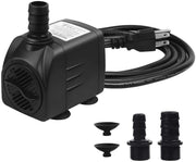 Aquastore 400GPH 25W Submersible Water Pump Ultra Quiet Fountain Water Pump with US Plug,Used as Aquarium Pump,Fountain Pump, Statuary Pump, Pond Pump,Fish Tank Pump, Hydroponic Pump,Waterfall Pump - BESTMASCOTA.COM