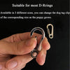 IVIA - Clips para etiquetas de perro, múltiples tamaños de acero inoxidable 304, clip rápido con anillos/fácil cambio de identificación para mascotas para collares y arneses. - BESTMASCOTA.COM