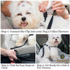 Cinturones de asiento de coche para perros y gatos – Evita el estrés de viaje – permite respirar aire fresco sin mascotas saltando – Soporta todos los coches - BESTMASCOTA.COM