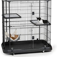 Prevue Pet Products Premium / Deluxe Cat Home, Negro - BESTMASCOTA.COM