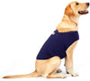 Furubaby Ansiedad Perro Abrigo una camisa Calm Down Perro Chaqueta para xs Pequeño Mediano Grande XL Perros | Color Sólido Azul Gris Verde Rosa Thunder Dog Wrap(Dark Blue) - BESTMASCOTA.COM