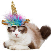 Disfraz de perro para gatos y perros pequeños Disfraz de unicornio para Halloween Cosplay Mane Cap - BESTMASCOTA.COM