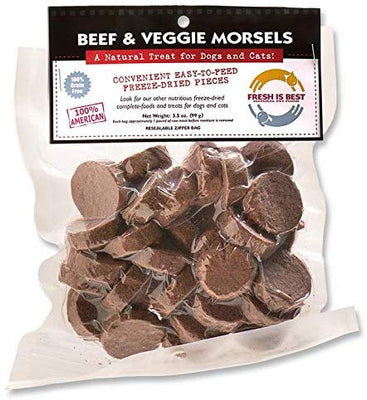 Fresh Is Best Freeze Dried Raw Beef Dog & Cat Treats - BESTMASCOTA.COM