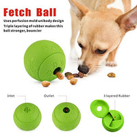 Idepet Pelota de juguete para perro, no tóxica, resistente a mordidas, pelota de juguete para mascotas, perros, cachorros, gatos, alimentador de comida para mascotas, masticar, limpieza de dientes, juego de pelotas de ejercicio, 2 unidades, azul y verde - BESTMASCOTA.COM