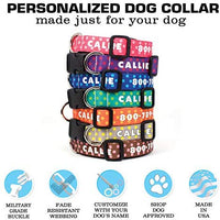 Collar de perro personalizado de Buttonsmith – Impresión permanente resistente a la decoloración, hebilla de grado militar resistente al óxido, resistente a olores y moho, elección de 5 tamaños, fabricado en los Estados Unidos - BESTMASCOTA.COM