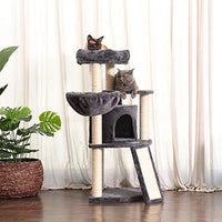 Hey-bro - Árbol para gatos de varios niveles con postes de rascador cubiertos de sisal para gatitos, gatos y mascotas - BESTMASCOTA.COM