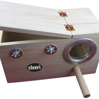 Anillo caja de cría loros de pájaros caja rodar DIY Kits peonía tigre rodar de Pájaro jaula de loros montaje Nesting cerradura - BESTMASCOTA.COM