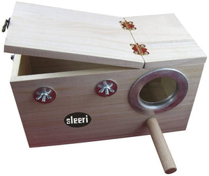 Anillo caja de cría loros de pájaros caja rodar DIY Kits peonía tigre rodar de Pájaro jaula de loros montaje Nesting cerradura - BESTMASCOTA.COM