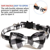 KUDES - Juego de 2 collares para gato con pajarita y campana para gatitos y algunos cachorros, ajustable de 7.8 a 10.5 pulgadas - BESTMASCOTA.COM