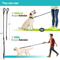 SparklyPets Heavy Duty Rope Bungee Leash for Large and Medium Dogs with Anti-Pull for Shock Absorption - No Slip Reflective Leash for Outside - BESTMASCOTA.COM