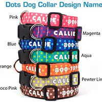Collar de perro personalizado de Buttonsmith – Impresión permanente resistente a la decoloración, hebilla de grado militar resistente al óxido, resistente a olores y moho, elección de 5 tamaños, fabricado en los Estados Unidos - BESTMASCOTA.COM
