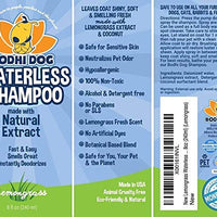 Champú para perros sin agua | Champú seco natural para perros o gatos no requiere enjuague | 100% no tóxico con extracto natural | Tratamiento aprobado por veterinarios - Fabricado en Estados Unidos - 1 botella de 8.1 fl oz - BESTMASCOTA.COM