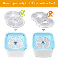 MOSPRO - Filtros de repuesto de carbono para fuente de mascotas, 6 paquetes de filtros de tecnología de carbono concentrado para dispensador automático de agua de flores Mospro para gatos y perros - BESTMASCOTA.COM