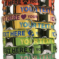 Collar de perro personalizado premium con cierre de metal – disponible en 20 colores + varios tamaños - BESTMASCOTA.COM