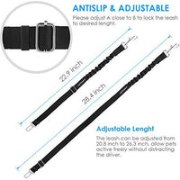URPOWER Cinturón de seguridad para perro, 2 unidades, cinturón de seguridad ajustable para mascotas, cinturón de seguridad para vehículos, nailon, resistente, elástico y duradero, cinturón de asiento de coche para perros, gatos y mascotas - BESTMASCOTA.COM