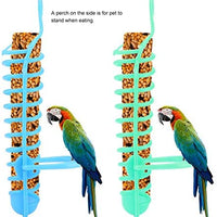 Parrots - Cesta de alimentos de plástico, soporte para alimentos y frutas, para mascotas, pájaros, frutas, verduras, lechadas - BESTMASCOTA.COM