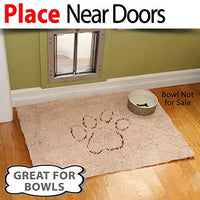 Perro stepngo – Felpudo (tamaño mediano 32"x19"-Extra grueso, Super absorbente, microfibra por iprimio, Marrón - BESTMASCOTA.COM
