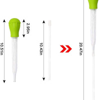 SLSON Coral Feeder Waste Cleaner for Fish Tank Multifunction Dropper Pipette Water Transfer Waste Remover for Aquarium Accessies Long Acrylic Marine Fish Feeding Tool, 20.4 inches - BESTMASCOTA.COM