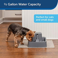 PetSafe Drinkwell Fuente de agua para gatos y perros – Platino, 1/2 o 1 galón para mascotas – 64 oz, 128 oz o 168 oz - BESTMASCOTA.COM