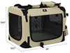 X-ZONE PET Jaula para perro plegable de 3 puertas, para interior y exterior, varios tamaños y colores disponibles - BESTMASCOTA.COM