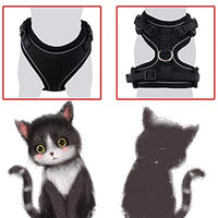 Mudinpet Arnés para gato, a prueba de escape, arnés de malla para chaleco de gato, ajustable, reflectante, cómodo, arnés de pecho suave para gato - BESTMASCOTA.COM