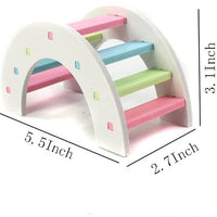 kathson Play puente hámster balancín pequeños animales, juguete de hámster para mouse y hámster enano ratones Parque infantil paquete de 2 - BESTMASCOTA.COM