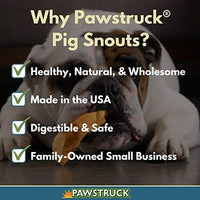 Pig Snouts para perros, dulces de perro a granel y masticables de cerdo natural, fabricado en Estados Unidos, fabricado en Estados Unidos - BESTMASCOTA.COM