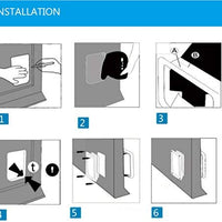 xusha 4 maneras de bloqueo Cat Flap Puerta (M/L) - BESTMASCOTA.COM