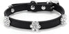 aolove Moda Rhinestones Diamante Flor Ajustable Piel Sintética mascota collares para gatos cachorro perros pequeños - BESTMASCOTA.COM