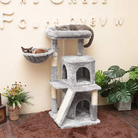 Hey-bro - Árbol para gatos de varios niveles con postes de rascador cubiertos de sisal para gatitos, gatos y mascotas - BESTMASCOTA.COM