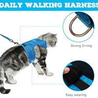 Arnés para gato a prueba de escapes con correa – Chaqueta de forro polar ajustable – Suave y ligero para gatitos, cachorros - BESTMASCOTA.COM