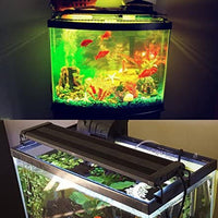 COODIA Parasol de Acuario Iluminación Cambio de Color Control Remoto Regulable RGBW Luz LED para Acuario/Tanque de Peces, Extensible (para Agua Fresca y Salada) - BESTMASCOTA.COM