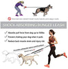Correa para perro de LANNEY, manos libres, para correr, caminar, correr, entrenar senderismo, correa elástica retráctil para perros medianos a grandes, cinturón de cintura ajustable, costuras reflectantes, doble asa - BESTMASCOTA.COM