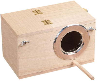 YJJKJ - Caja de madera para periquitos y cacatúas - BESTMASCOTA.COM