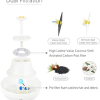 Wonder Creature Lotus - Filtro de esponja para mascotas, 4 unidades, para gatos y perros, para mantener el agua limpia - BESTMASCOTA.COM