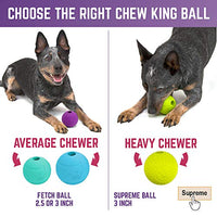 Pelotas de juguete para perros de Chew King, extremadamente duraderas, colección de juguetes Fetch, se adapta a lanzadores de pelotas - BESTMASCOTA.COM