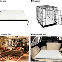 Invenho - Cama para perro, cómoda, suave, antideslizante, lavable a máquina, almohadilla para perro, cama para perros y gatos, color beige - BESTMASCOTA.COM