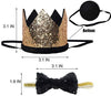 Perktail Cute Pet Birthday Crown Hat and Bow tie Collar Set for Dog Cat Birthday Party Supplies - BESTMASCOTA.COM