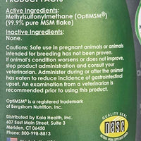 Kala Health – MSM en polvo (purformsm) para Equino y Canina uso – Este suplemento MSM puro es el único Metilsulfonilmetano Fabricado en los EE. UU. – El Azufre Orgánico Apoyo conjunta y hoofs de caballos y articulaciones, piel y escudo de perros y gatos.