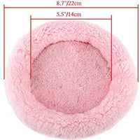 BWOGUE Hamster Bed,Round Velvet Warm Sleep Mat Pad para hámster/erizo/ardilla/ratones/ratones y otros animales pequeños - BESTMASCOTA.COM