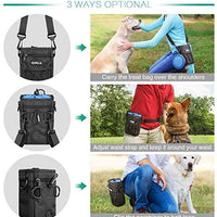 ORIA Bolsa de entrenamiento para perros, bolsa de regalo para perros, bolsa de entrenamiento para mascotas con correa ajustable, cuenco plegable para perro, almacenamiento para golosinas, juguetes y accesorios de entrenamiento - BESTMASCOTA.COM