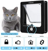 CEESC Puerta para gato, puerta magnética para mascotas con cerradura giratoria de 4 vías para gatos, gatitos y gatitos, versión actualizada - BESTMASCOTA.COM