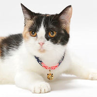 Necoichi Chirimen Hanabi Fireworks Collar para gato, hecho a mano en Japón, 1 tamaño para todos - BESTMASCOTA.COM