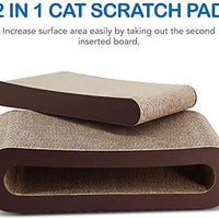 ScratchMe Cat Scratcher Cardboard Lounge Bed, Cat Scratching Post with Catnip - BESTMASCOTA.COM