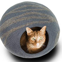 Meowfia - Cama de fieltro para gatos (tamaño mediano, hecha a mano, 100% lana de merino, para gatos y gatitos) - BESTMASCOTA.COM