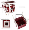 Petsfit Outdoor Cat House with Escape Door and Stairs - BESTMASCOTA.COM