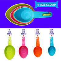 RYPET Pet Food Scoop - Measuring Cups Spoons Set Plastic Dog, Cat Bird Food (Random Color) - BESTMASCOTA.COM