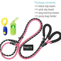 Haapaw 2 paquetes de correa para perro con cómodo mango acolchado reflectante, cuerda de escalada de montaña, correas de entrenamiento para perros grandes, medianos y pequeños (6 pies) - BESTMASCOTA.COM