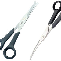 Chibuy Tijeras profesionales de aseo para mascotas con punta redonda de acero inoxidable cortador de ojos para perros y gatos, herramienta de aseo profesional, tamaño 6.70 pulgadas x 2.6 pulgadas x 0.43 pulgadas - BESTMASCOTA.COM